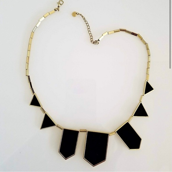[House of Harlow] Black Resin Triangle Statement Necklace - Picture 5 of 5